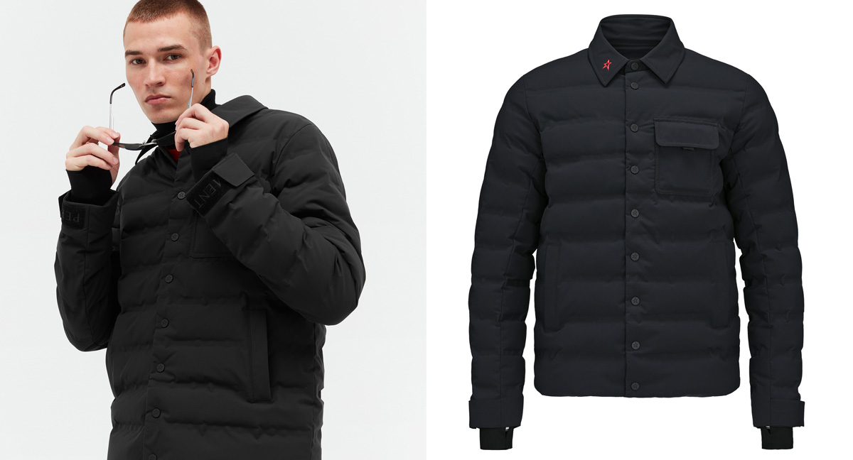 PERFECT MOMENT WARRIN SHIRT II JACKET MAN BLACK