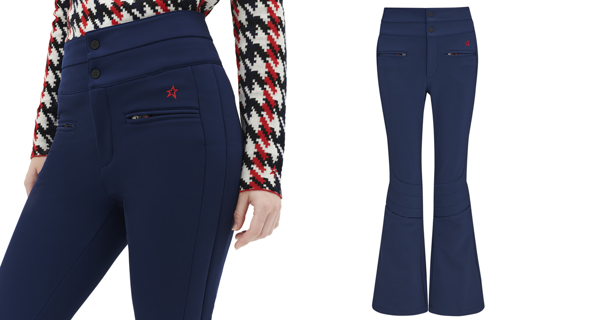 PERFECT MOMENT AURORA HIGH WAIST FLARE PANT NAVY